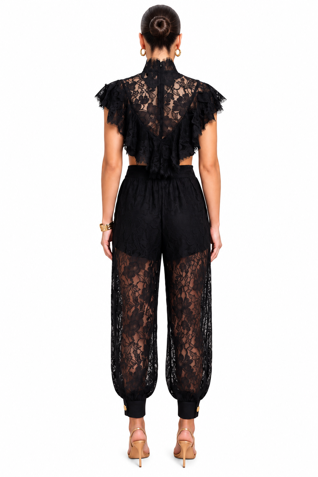 Midnight Lace Two-Piece Set
