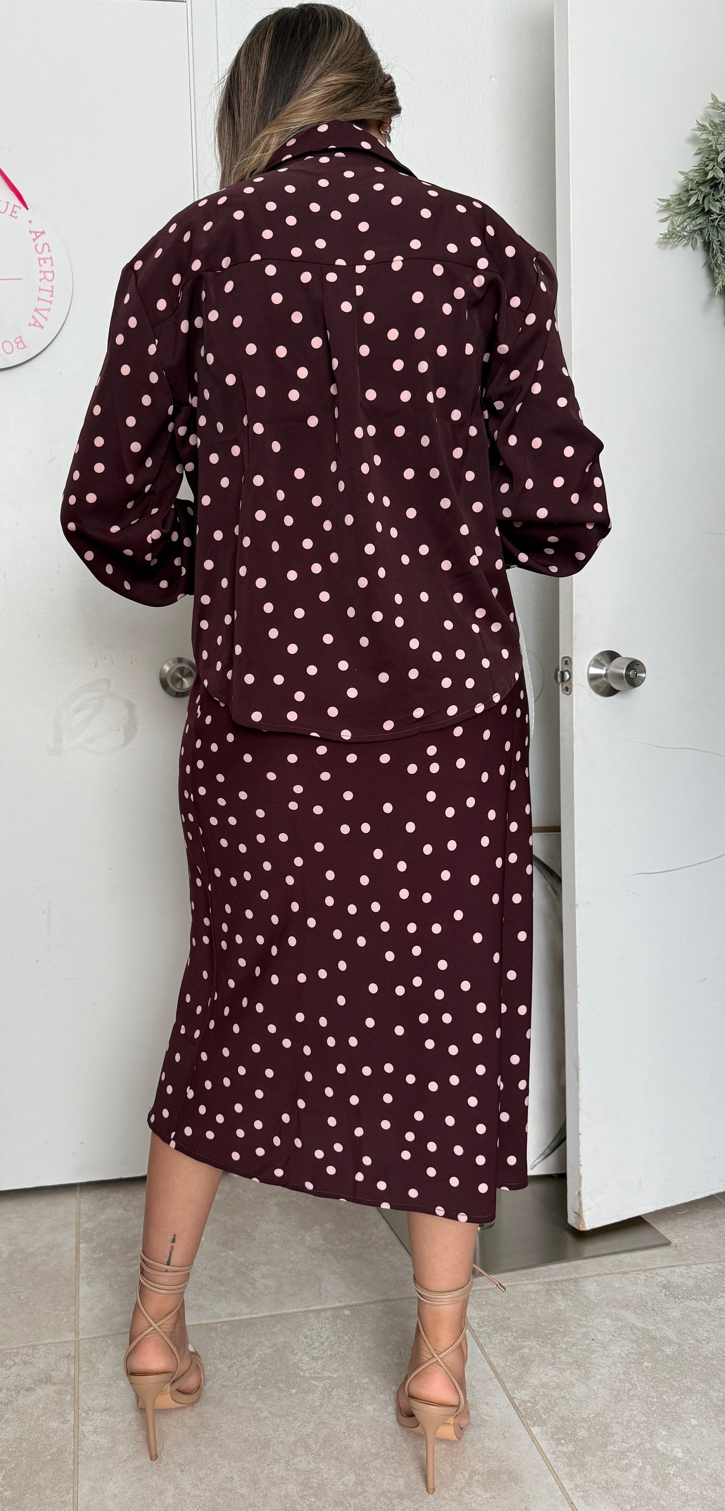 Polka dots blouse