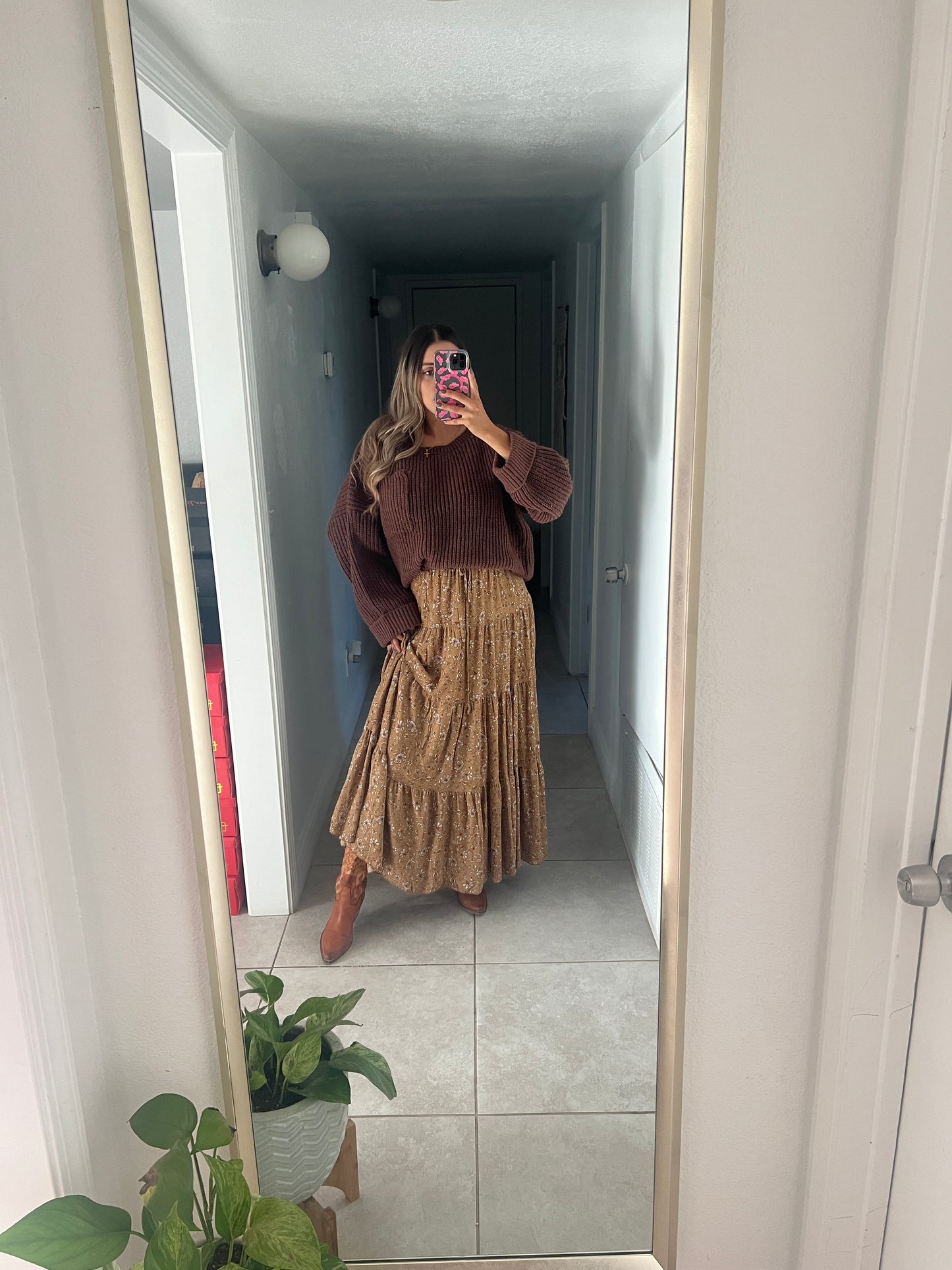 Autumn long skirt