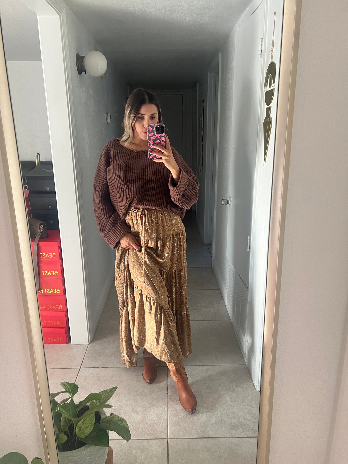 Autumn long skirt