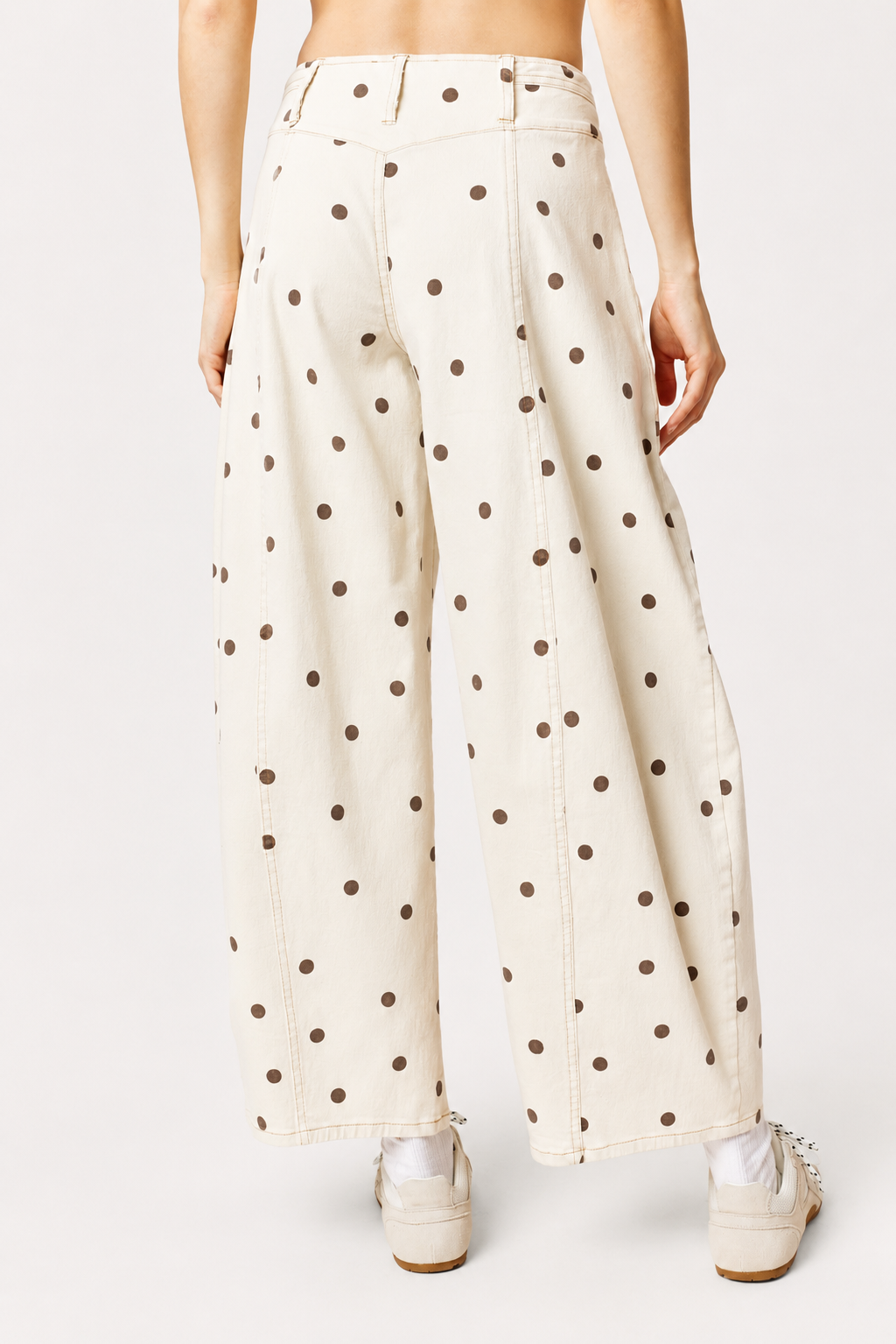Polka Dot Barrel Pants