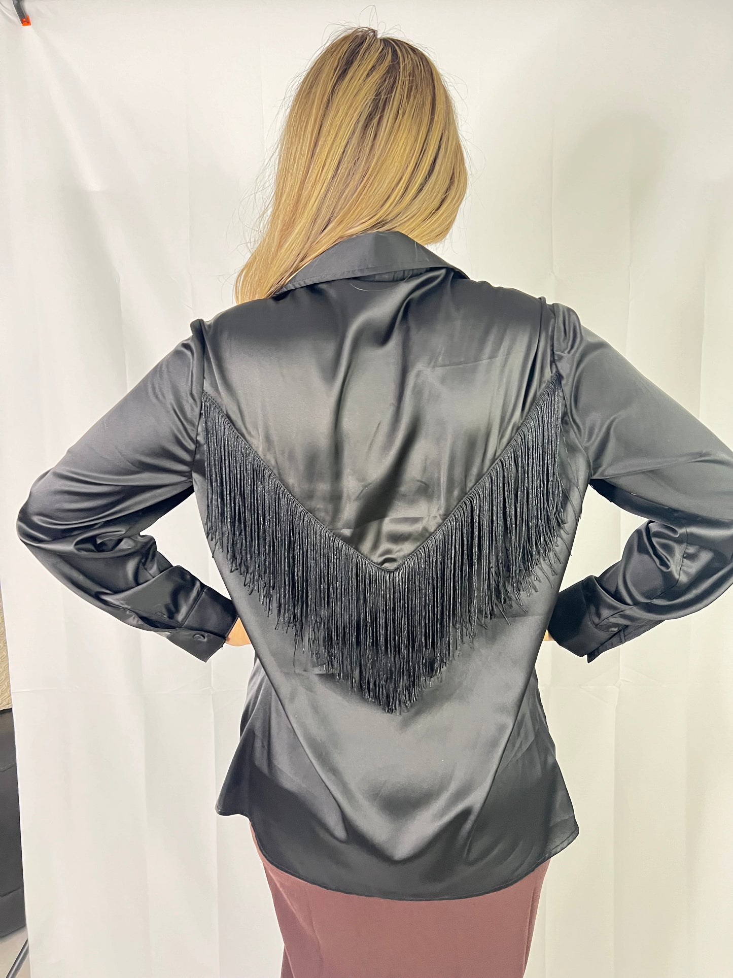Aris fringe Button up