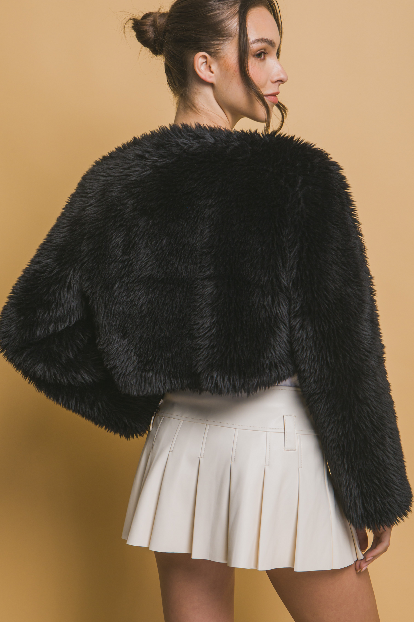 Madisson-faux fur crop jacket