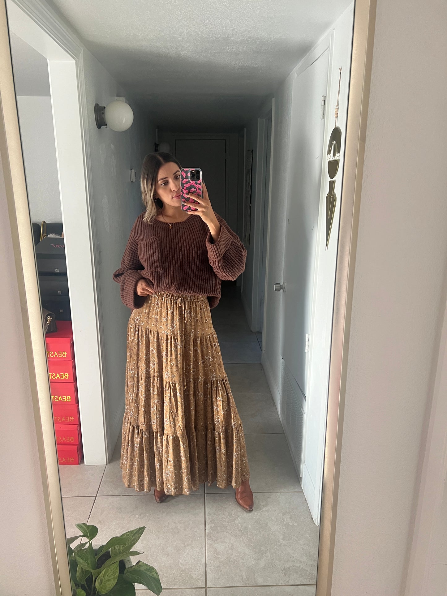 Autumn long skirt