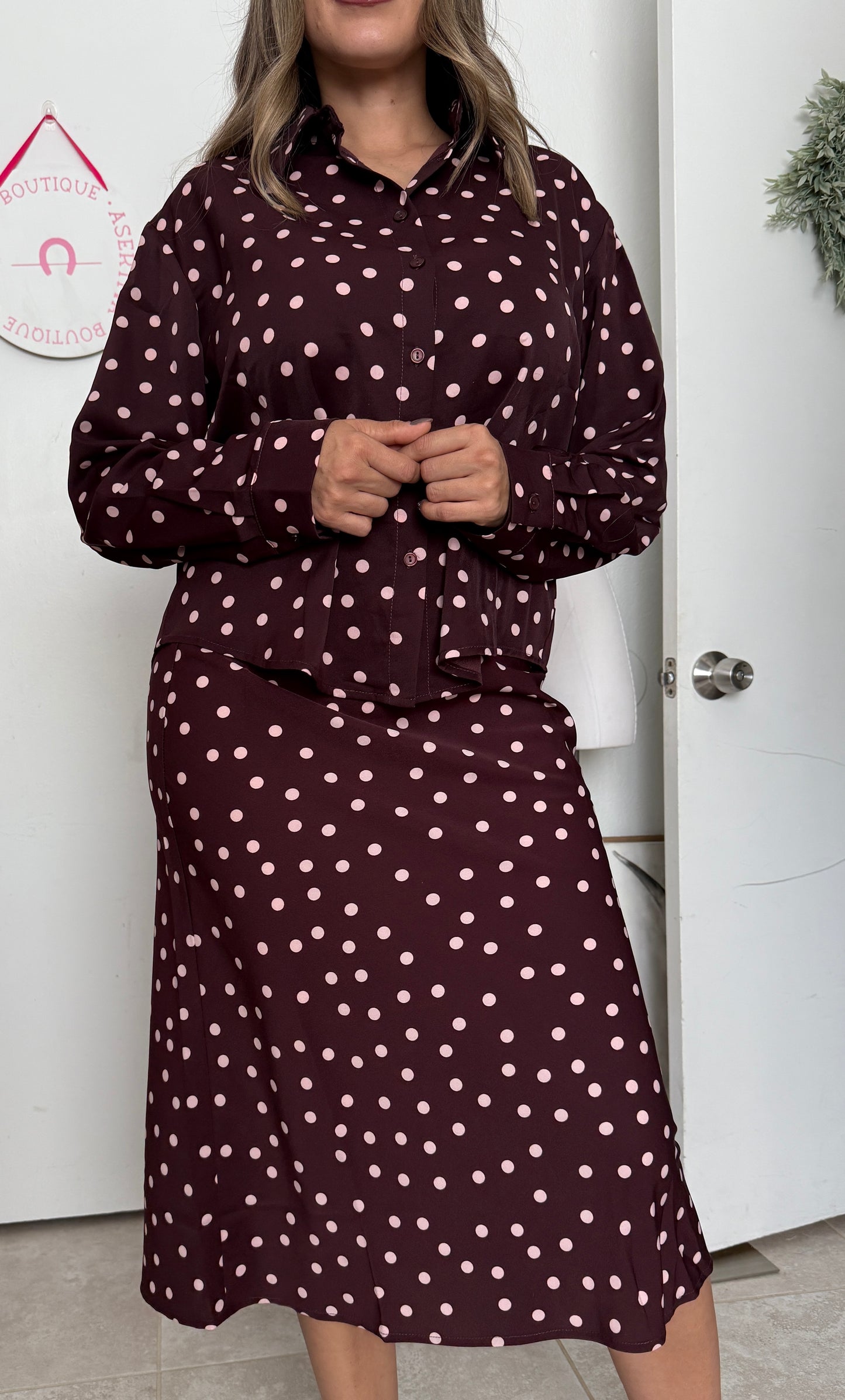 Polka dots blouse