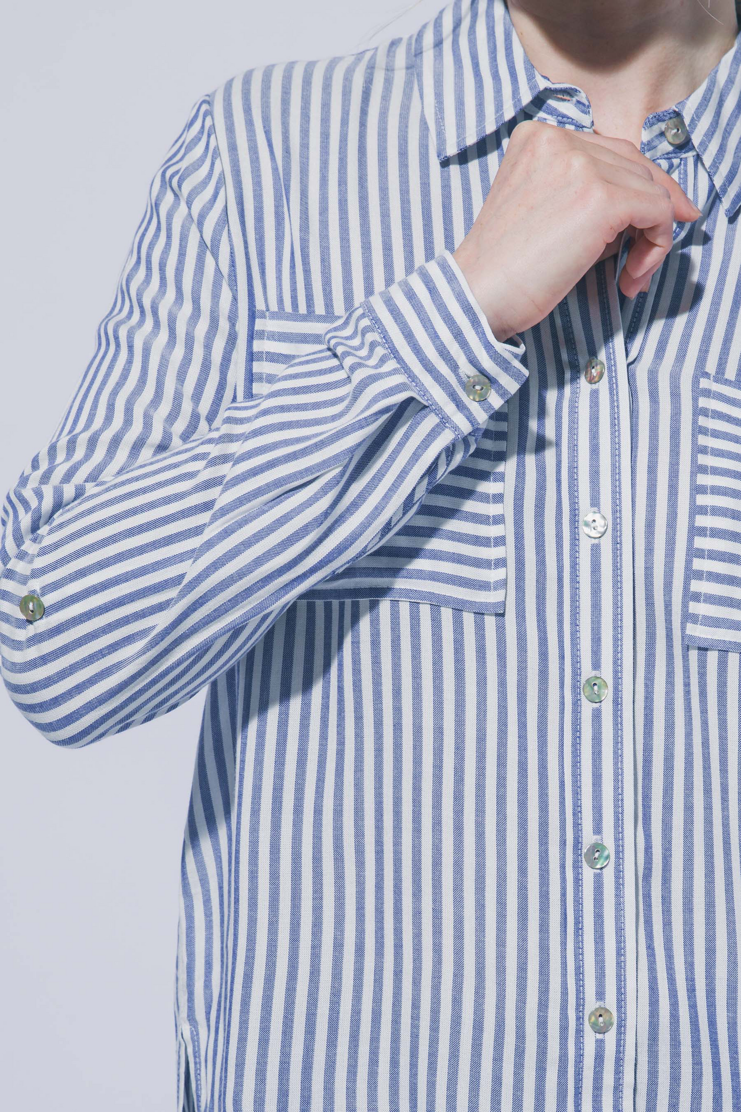 Miranda striped button up