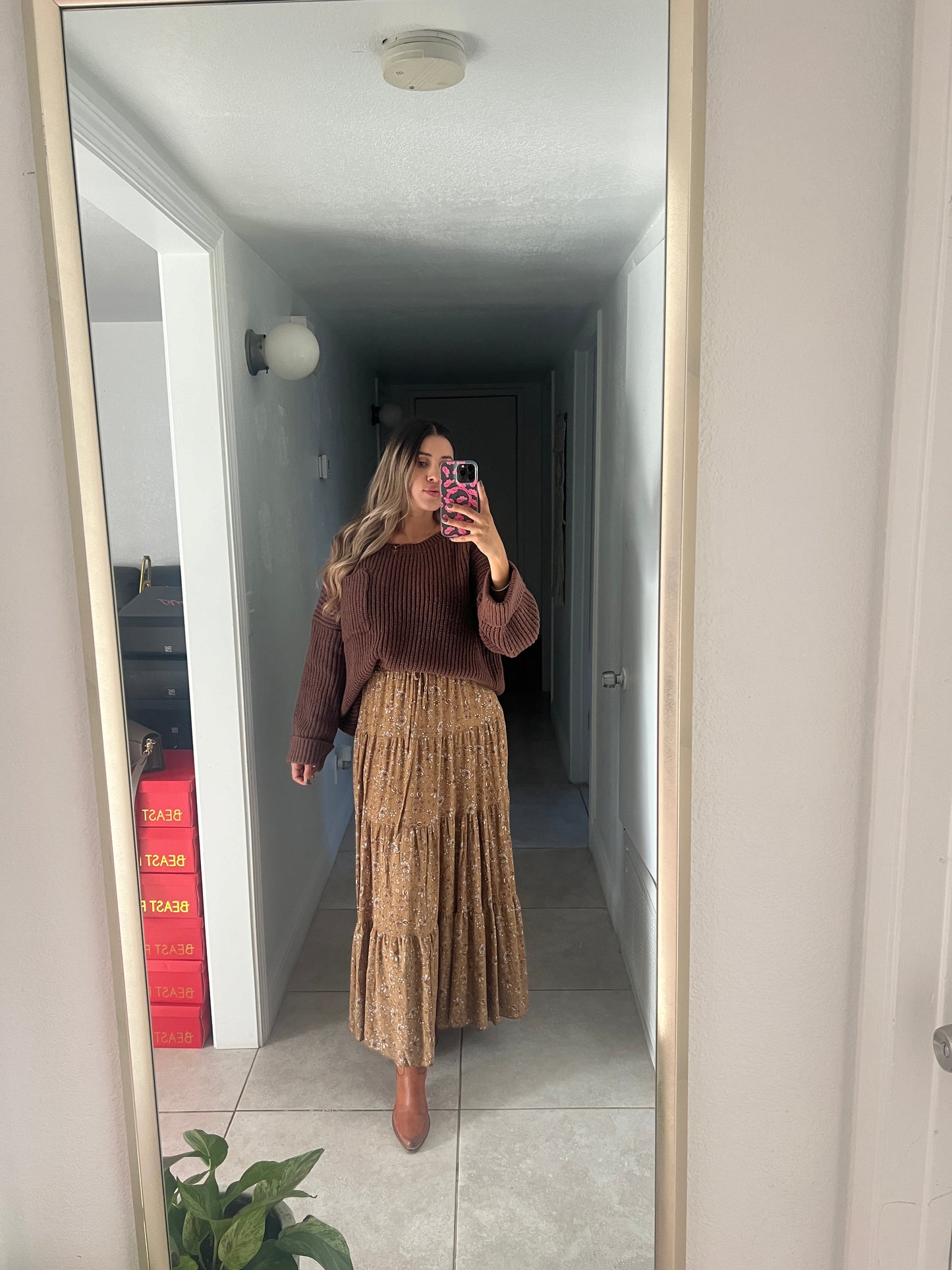 Autumn long skirt
