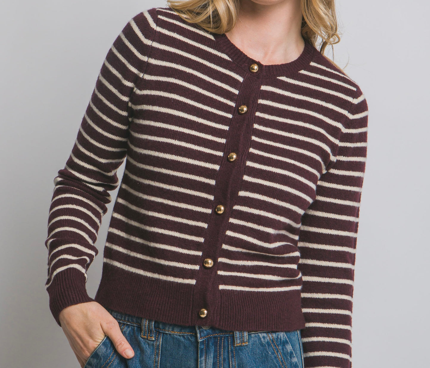 Anita Striped cardigan