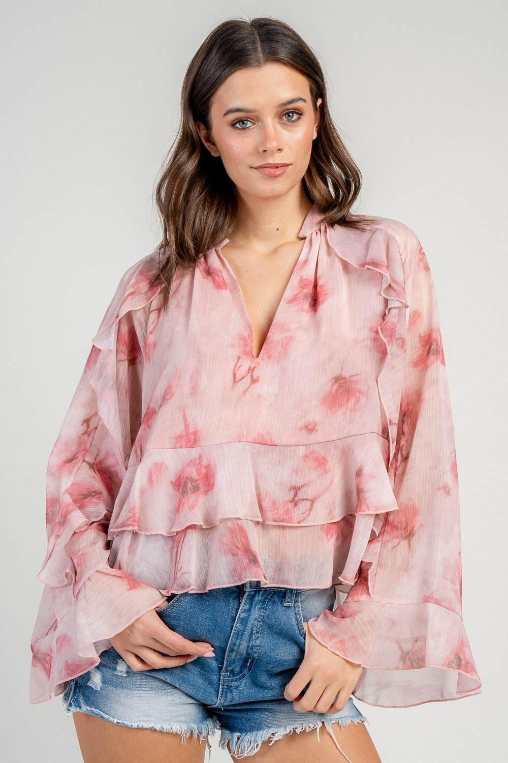 Lily pink ruffled