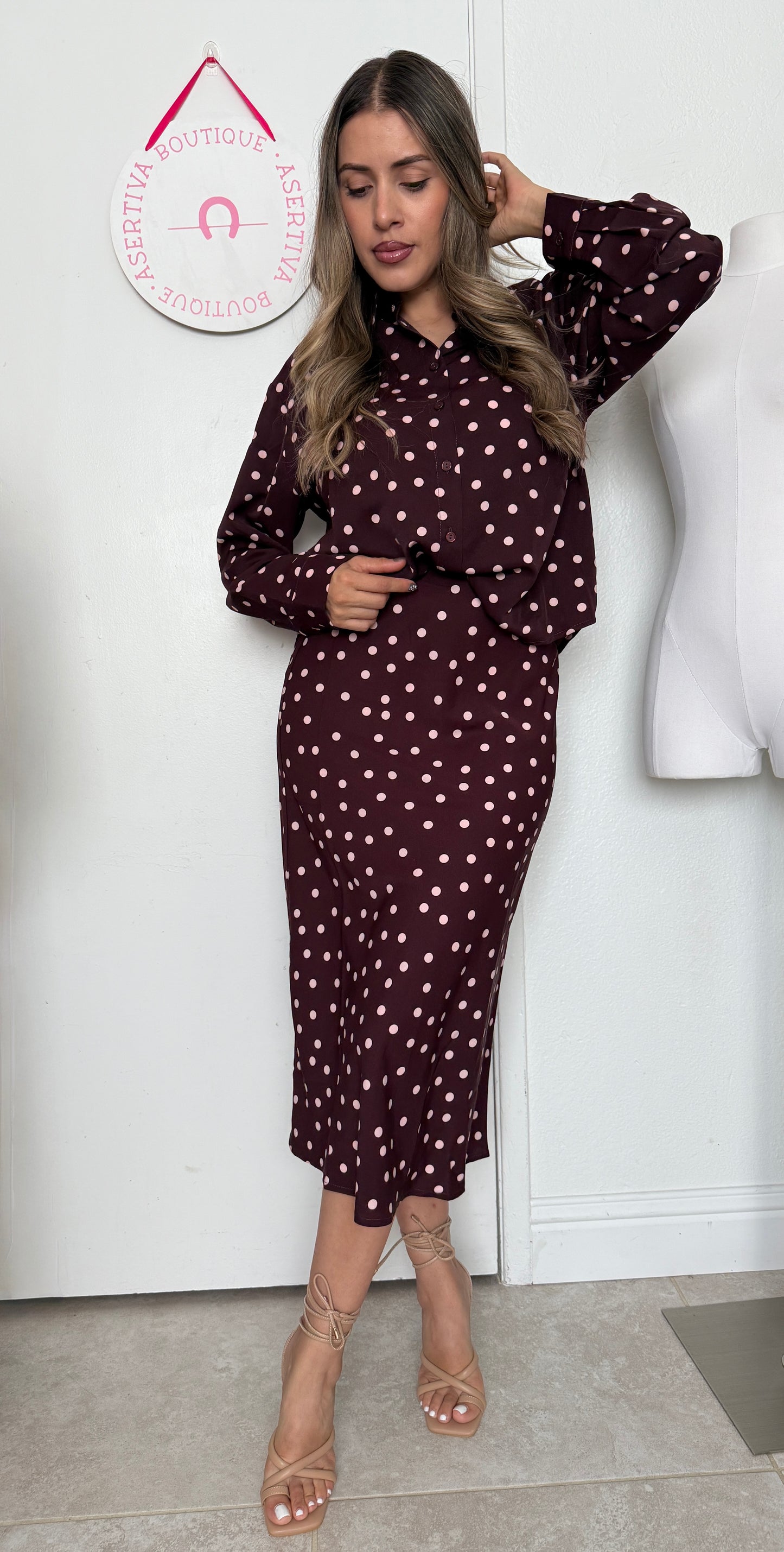 Polka dots skirt