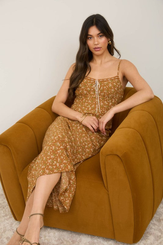 Fernanda floral midi dress