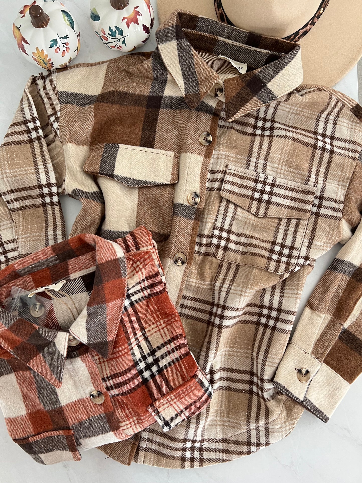 Flannel plaid button down