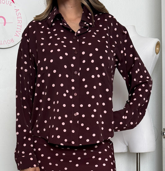 Polka dots blouse
