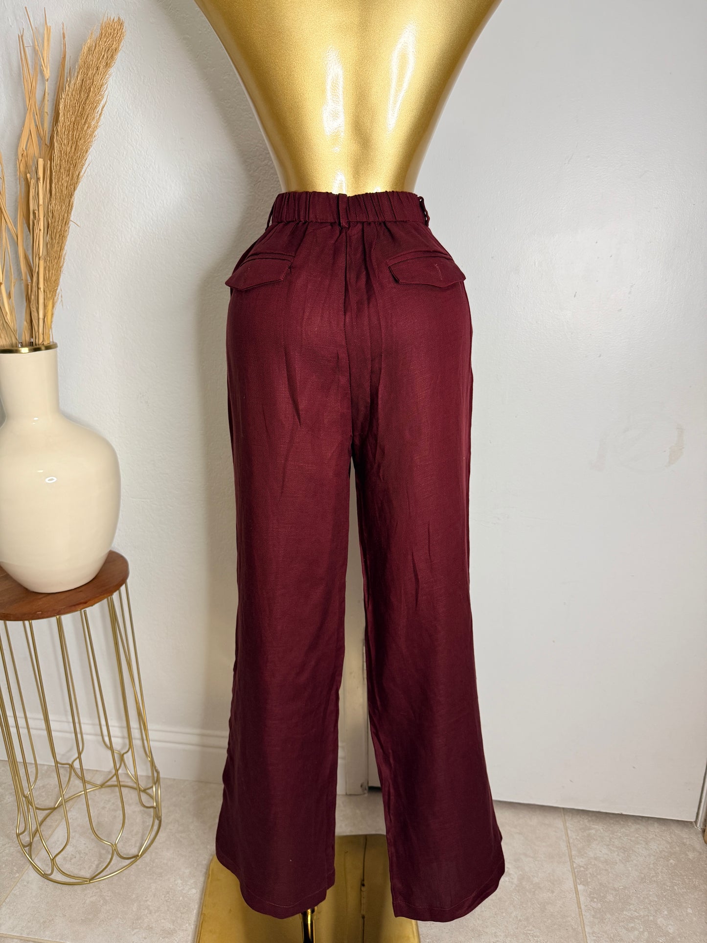 Boss babe burgundy set