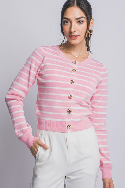 Rosemary striped cardigan