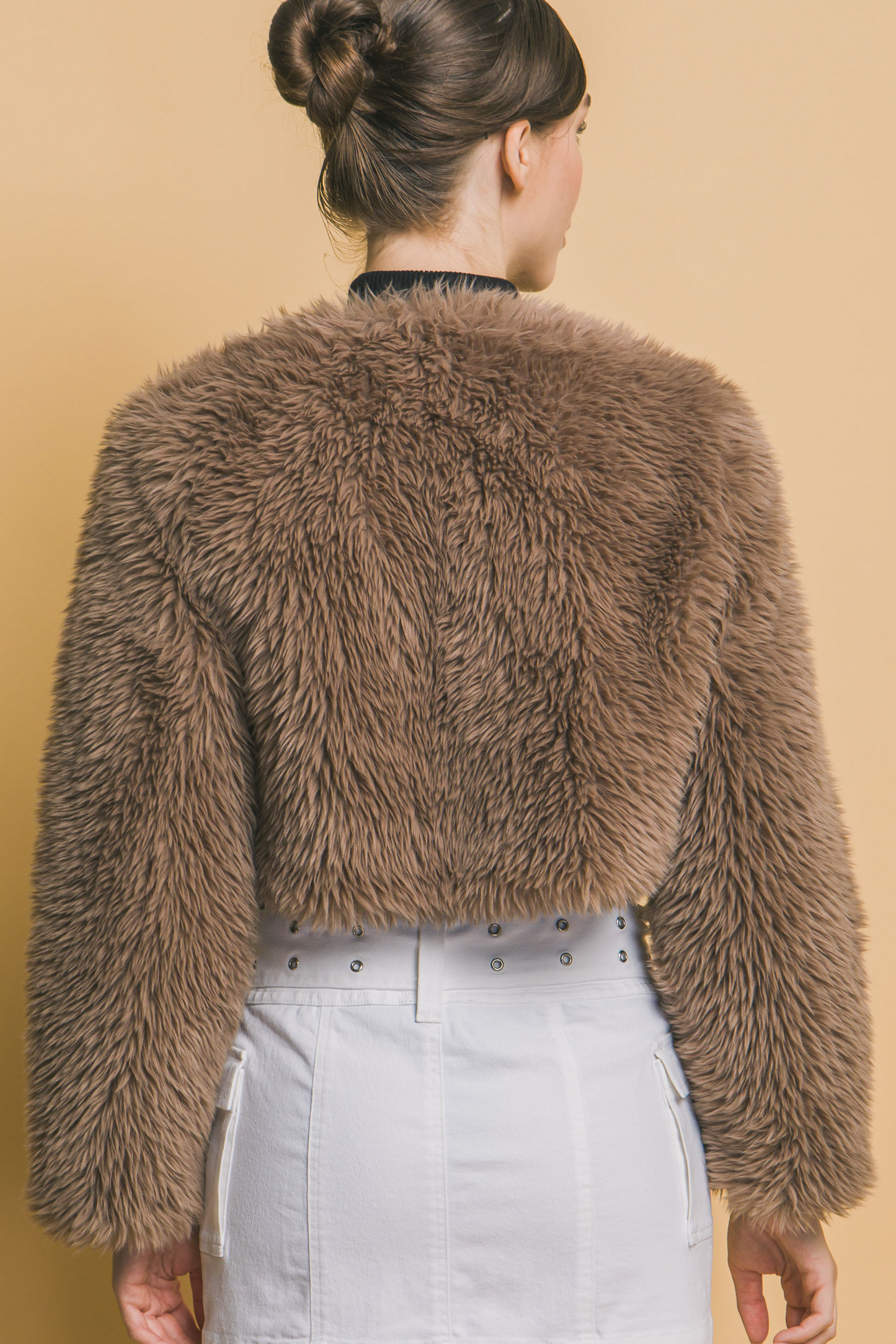 Madisson-faux fur crop jacket