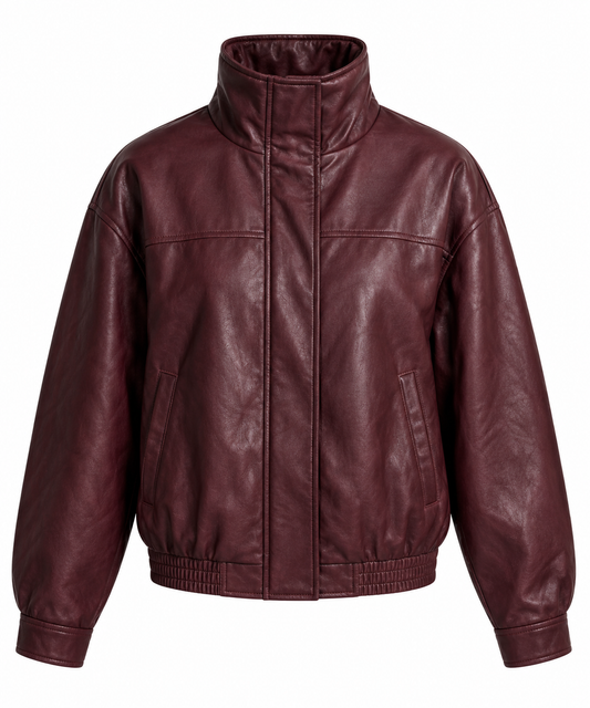 Camelia Vegan Leather Jacket