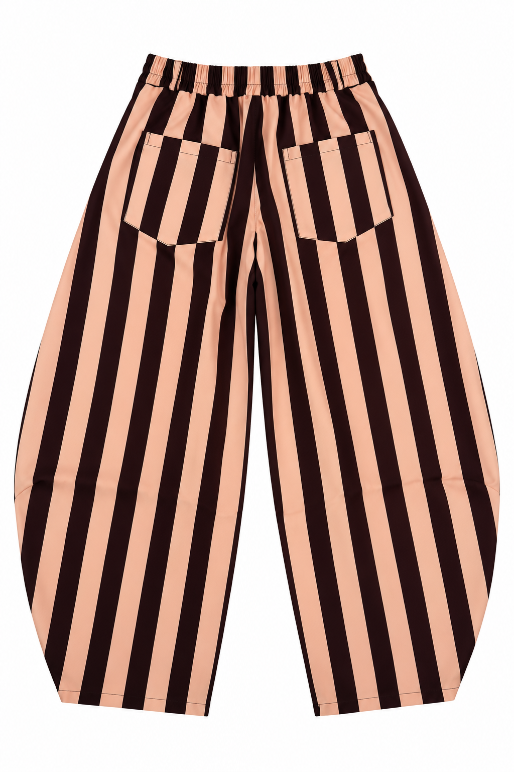 Striped Barrel Pants