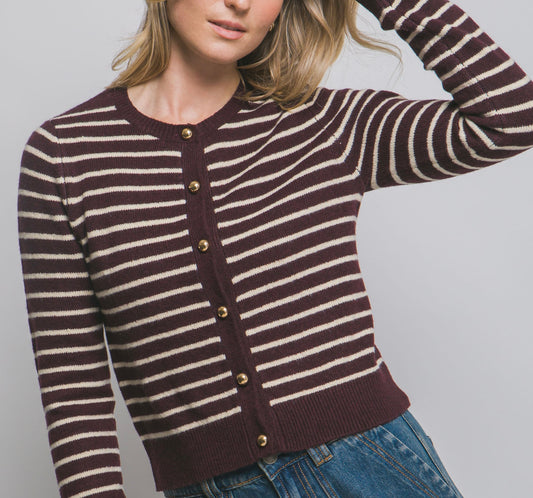 Anita Striped cardigan