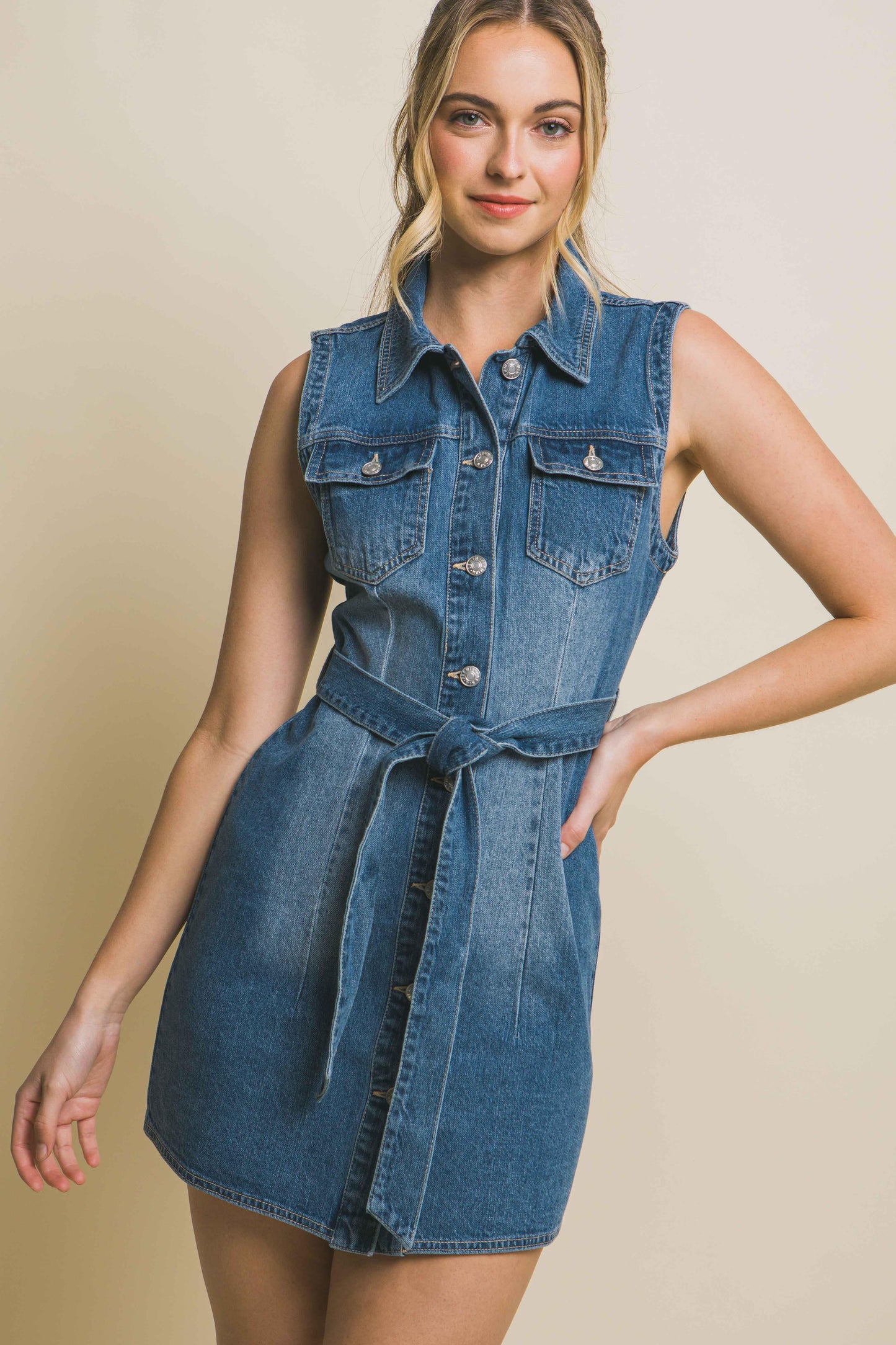 Clarissa denim dress