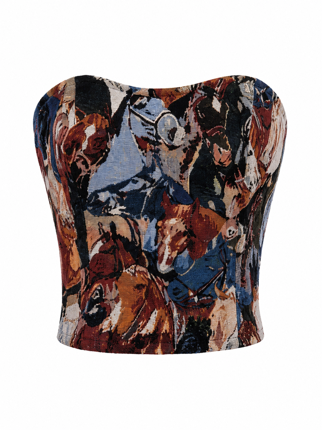 Horse Tapestry Corset Top