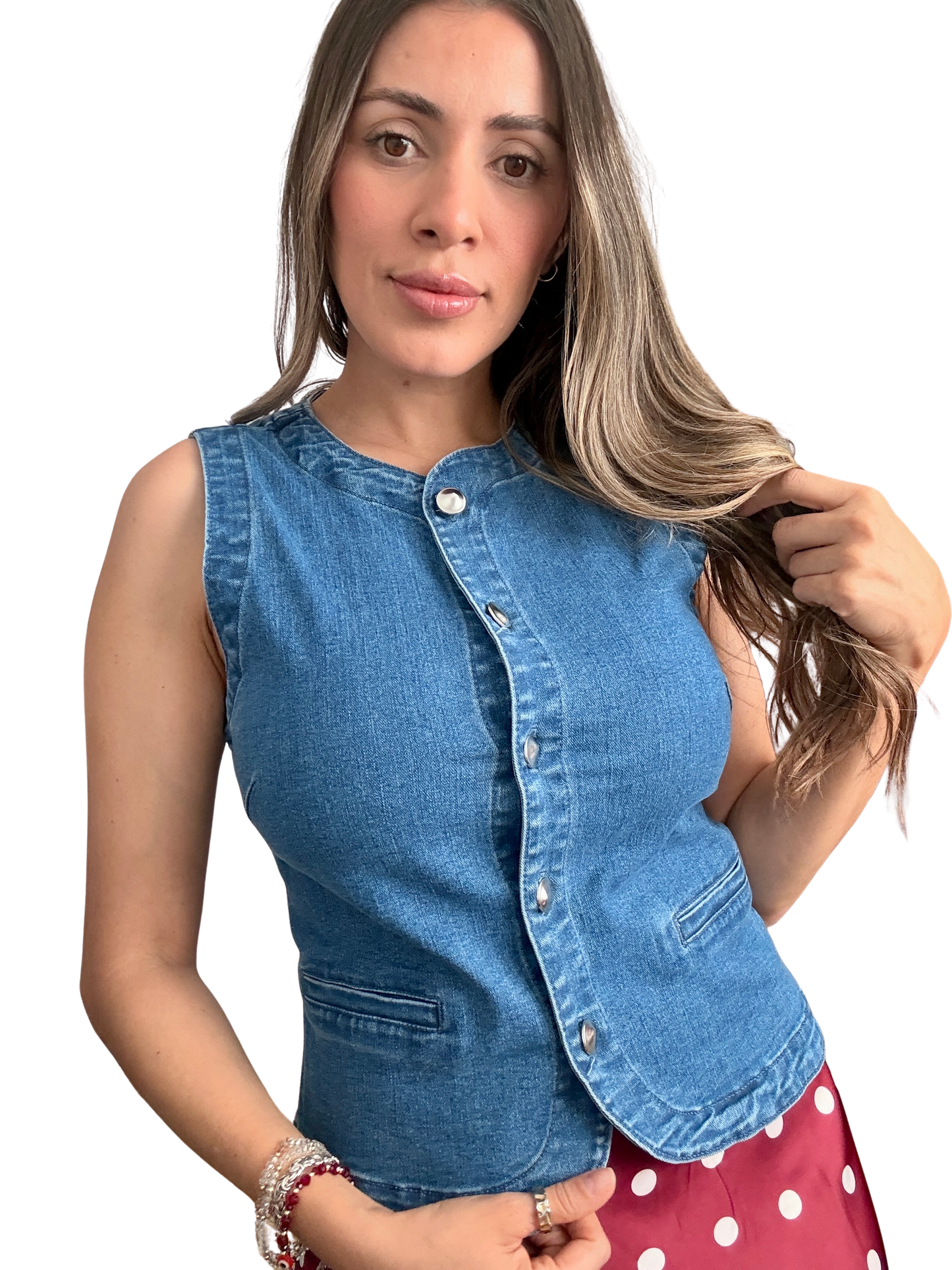 Denisse denim top