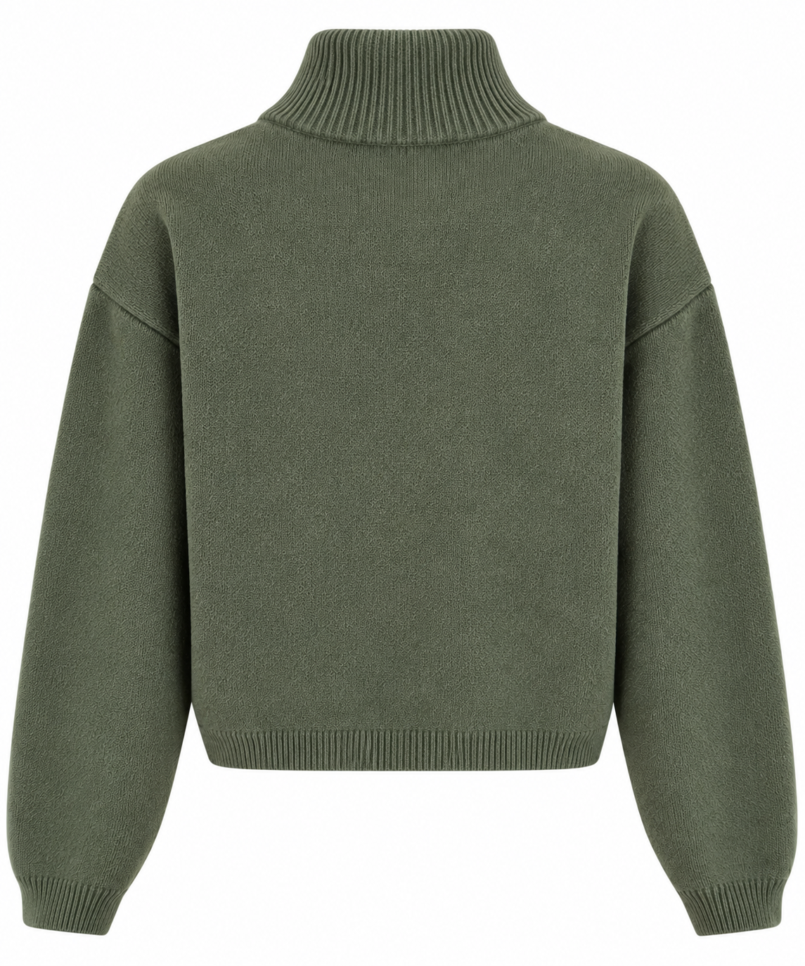 Floral Zip-Up Knit Sweater