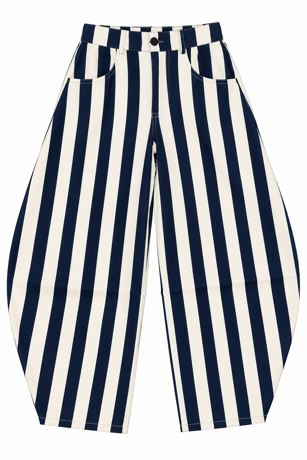 Striped Barrel Pants