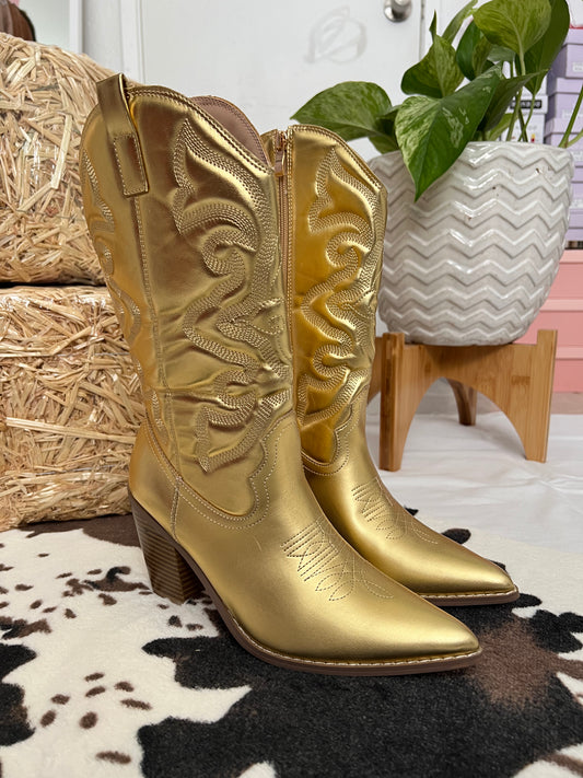 Arian gold boots