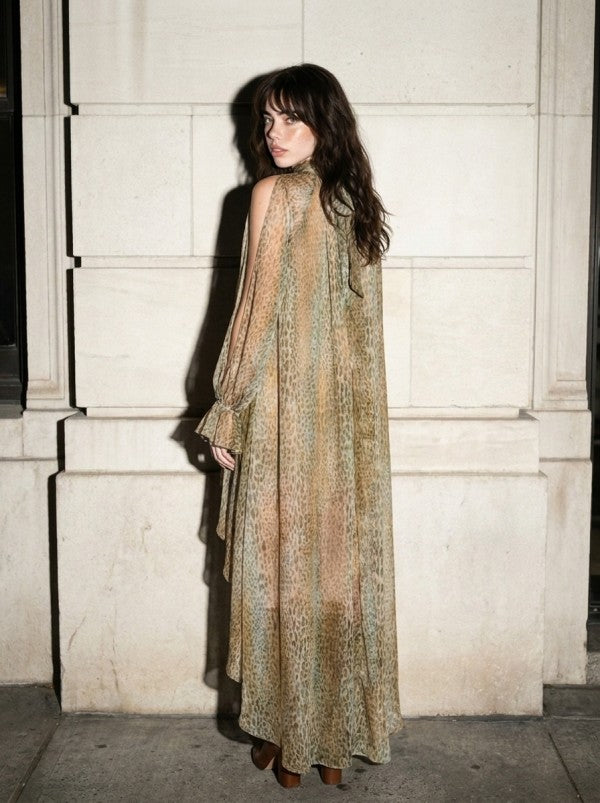 Leopard Boho Chic Dress